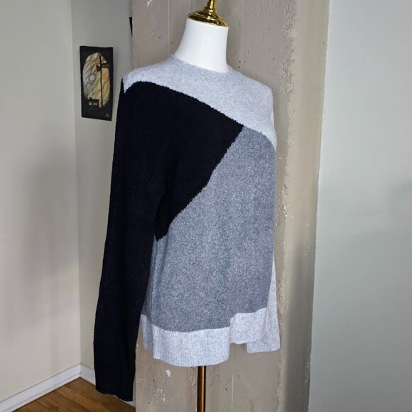 J. Crew Extra-Soft Colorblock Mock Neck Sweater Merino Wool Blend NWT - Picture 9 of 12